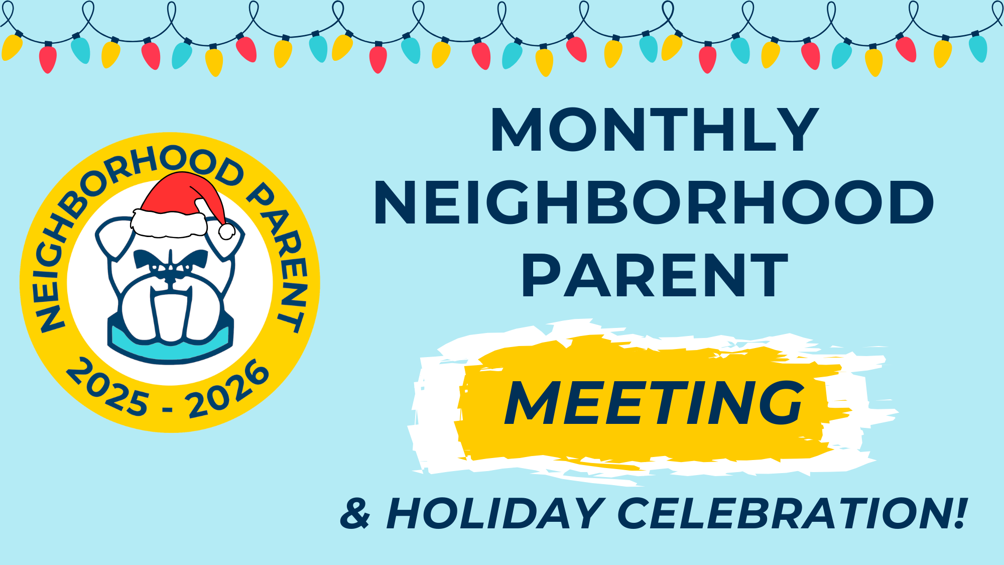 Event Image Neighborhood Parent Holiday meeting
